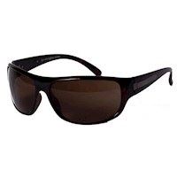 L�kker solbrille i skildpaddebrunt stel - sporty design